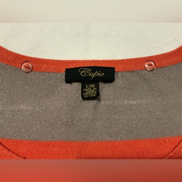 Cupio Bold Stripe Crew Neck Sweater - Picture 3 of 9